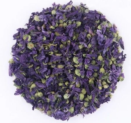 Flores violetas secas